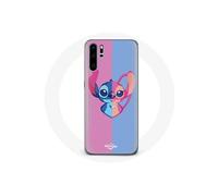 Coque pour Huawei P30 Pro - MANIACASE - Stitch et angel - Souple - Bleu/Rose - Mixte
