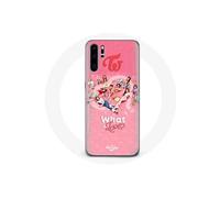 Coque pour Huawei P30 TWICE Logo Rouge Affiche What Is Love