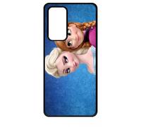 Coque Pour Huawei P40 - Frozen Reine Des Neiges Anna Vs Elsa - Noir
