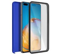 Coque pour Huawei P40 Pro Arrière Rigide + Avant Souple Bleu