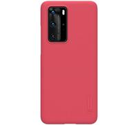 Coque pour Huawei P40 Pro Série Super Frosted Shield Compatible Chargement Qi Nillkin Rouge