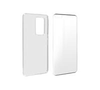 Coque pour Huawei P40 Pro Souple et Film Verre Trempé 9H Noir