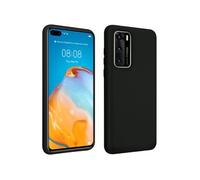Avizar Coque pour Huawei P40 Silicone Semi-rigide Finition Soft Touch Noir