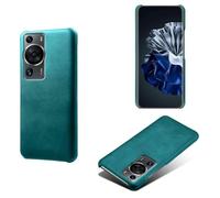 Coque pour Huawei P60,Anti-dérapage,Protection Contre Les Chutes,Coquille arrière Simple de Couleur Solide,Design en Cuir d'imitation en Plastique-Green