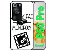 Coque Pour Huawei P60 Pro - J Peux Pas J Ai Monopoly 1 - Silicone - Noir