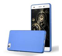 cadorabo Coque pour Huawei P8 Lite 2015 en Metallic Bleu - Housse Protection Souple en Silicone TPU avec Anti-Choc et Anti-Rayures - Ultra Slim Fin Gel Case Cover Bumper