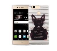 Étui de Portable pour Huawei P9 Lite Méchant Chien Housse Coque Motif Coupe TPU