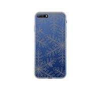 Coque pour Huawei Y6 2018 Rigide Flocons de Neige Transparent