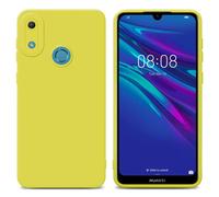 cadorabo Housse Compatible avec Huawei Y6 2019 en Fluid Jaune - Étui de Protection en Silicone TPU Flexible