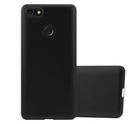 cadorabo Coque pour Huawei Y6 Pro 2017 en Metallic Noir - Housse Protection Souple en Silicone TPU avec Anti-Choc et Anti-Rayures - Ultra Slim Fin Gel Case Cover Bumper