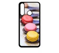 Coque Pour Huawei Y6p - Gourmandise De Macaron - Silicone - Noir