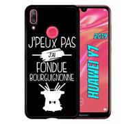 Coque Pour Huawei Y7 2019 - J Peux Pas J Ai Fondue Bourguignonne 2 - Noir