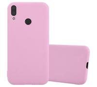 Cadorabo Housse pour Huawei Y7 2019 / Y7 PRIME 2019 Housse en rose Housse téléphone portable TPU silicone Etui Case Cover
