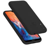 cadorabo Coque Compatible avec Huawei Y7 2019 / Y7 Prime 2019, Étui Housse en Silicone- Coque pour Y7 2019 / Y7 Prime 2019- Protection Antichoc, Anti-Empreintes- TPU Housse - Mat Liquid Black