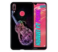 Coque Pour Huawei Y7 Prime 2019 - Guitare Effet Néon - Noir