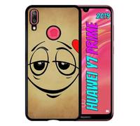 Coque Pour Huawei Y7 Prime 2019 - Smiley Amoureux - Noir