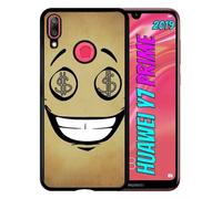 Coque Pour Huawei Y7 Prime 2019 - Smiley Cupide Dollars - Noir