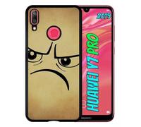 Coque Pour Huawei Y7 Pro 2019 - Smiley Mechant - Noir