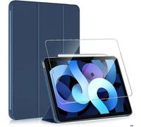 Coque pour iPad 10 2"" - E.F.Connection - Modèle 2019/2020/2021 - Antichoc Support intégré - Bleu Marine