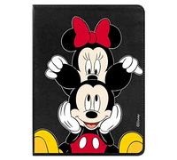 Coque pour iPad 10,2" officielle Disney Mickey et Minnie Asomado pour protéger votre tablette. [Étui tablette] [Protection contre les chutes] Rotatif à 360 degrés [Fonction Support]