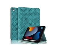 Coque pour iPad 10.2 Pouces 9/8/7 Génération iPad Air 3/Pro 10,5 2021/2020/2019 Motif Carré Tablette Etui PU Cuir Housse de Protection avec