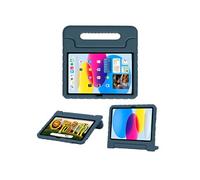 Coque pour iPad 10 (2022) 10.9 inch, iPad 11 (2025) 11 inch Enfants Etui avec poignée Bleu foncé