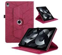 Coque pour iPad 10ème Génération 10,9 Pouces 2022 Étui Support Rotatif à 360 Degrés PU Cuir Housse de Protection Portefeuille Tablet ZURSANA Rouge Rouge