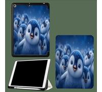 Coque pour iPad 10ème Génération 10,9 Pouces 2022, Housse Ultra Fin Étui de Protection avec Fonction Veille/Réveil Automatique pour iPad 10 Pingouin Souriant Dessins Animés 3D Animaux-Bleu