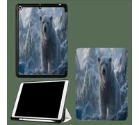 Coque pour iPad 10ème Génération 10,9 Pouces 2022, Housse Ultra Fin Étui de Protection avec Fonction Veille/Réveil Automatique pour iPad 10 Ours Polaire Rocher Animaux Sauvages-Bleu