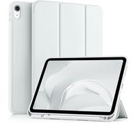 Coque Pour Ipad 10ème Génération 2022 10,9 Pouces Avec Porte-Stylet, À Trois Volets, Réveil/Sommeil Auto, Étui De Protecteur Housse Souple En Tpu Pour Ipad 10, Blanc