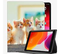 Coque pour iPad 2018/2017 iPad 9.7 6e/5e génération, chatons, canapé, chats, pois, coque fine pour iPad 9.7"