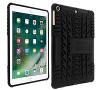 Avizar Coque iPad 5/6/Air (2018) anti-chocs renforcée avec support intégré Noir
