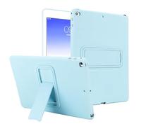 Coque pour iPad 6e/5e génération 9,7" 2017/2018 et iPad Air 2/Pro 9,7", coque en silicone TPU souple, avec béquille, fine et légère, housse de protection antichoc bleu clair