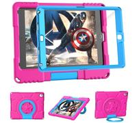 Coque pour iPad 9,7" 2018/2017 6e/5e génération-TrendGate Étui léger et résistant aux Chocs pour iPad Air 2 avec Protection d'écran intégrée et Support pour iPad Air/iPad Air 2/iPad Pro 9,7, Rose