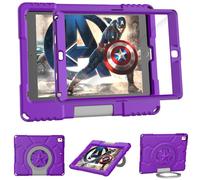 Coque pour iPad 9,7" 2018/2017 6e/5e génération-TrendGate Étui léger et résistant aux Chocs pour iPad Air 2 avec Protection d'écran intégrée et Support pour iPad Air/iPad Air 2/iPad Pro 9,7, Violet