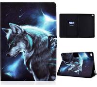 Coque Pour Ipad 9.7 Pouces 2017/2018 5ème /6ème Génération,Ipad Air 1/2 Housse Étui De Protection Coque Tablette Ipad 9.7"" 2017/2018,Ipad Air1/Air 2,Loup Au Clair De Lune
