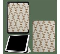 Coque pour iPad 9ème/8ème/7ème Génération 10.2 Pouces 2021/2020/2019, Étui Protecteur en Cuir PU avec Veille/Réveil Automatique, Étui avec Multi-Angle,Motif en Diamant