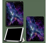 Coque pour iPad 9ème/8ème/7ème Génération 10.2 Pouces 2021/2020/2019, Étui Protecteur en Cuir PU avec Veille/Réveil Automatique, Étui avec Multi-Angle,Ciel Étoilé Galaxie