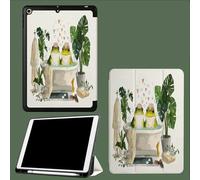 Coque pour iPad 9ème/8ème/7ème Génération 10.2 Pouces 2021/2020/2019, Étui Protecteur en Cuir PU avec Veille/Réveil Automatique, Étui avec Multi-Angle,Grenouilles De Dessins Animés