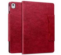 Coque pour iPad 9ème/8ème/7ème Génération, Modèle 2021/2020/2019 iPad 10.2, Ultra Fin Étui de Protection avec Support à Fermeture Magnétique, Housse Étui avec Veille/Réveil Automatique, Rouge