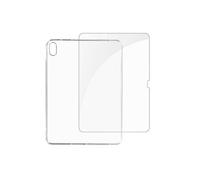 Coque pour iPad A16 / 10.9 2022 Silicone Gel Souple Film Verre Trempé 9H Transparent
