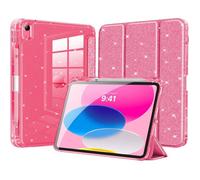 Coque Pour Ipad(A16) 11E Gén 11"" 2025/Ipad 10E Gén 10,9"" 2022, Étui Scintillant Avec Fente Stylet, Housse Avec Coque Arrière