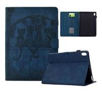 Coque pour iPad A16 11e génération 11 pouces 2025 Étui de Protection à Rabat avec Motif Chat Veille/Réveil Automatique Résistant aux Chocs et Support Réglable ZURSANA Bleu Bleu