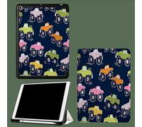 Coque pour iPad A16 11ème 2025 11 Pouces/pour ipad 10ème 10.9 Pouces 2022 Étui, Étui Intelligent en Cuir PU de qualité supérieure avec Réveil/Veille Automatique,Camions De Dessins Animés