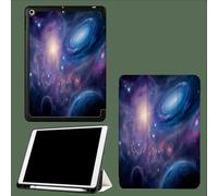 Coque pour iPad A16 11ème 2025 11 Pouces/pour ipad 10ème 10.9 Pouces 2022 Étui, Étui Intelligent en Cuir PU de qualité supérieure avec Réveil/Veille Automatique,Univers Galaxie