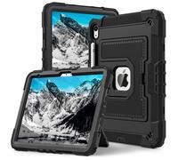 Coque Pour iPad (A16) 11th/10th Generation (2025/2022), Sangle de main, Rotation et Sangle d 'épaule. noir Noir COQUE C5 TABLETTE