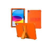 Coque pour iPad A16 2025, résistante aux Chocs, légère, en Caoutchouc, Coque de Protection réglable en Silicone Souple pour iPad A16, Orange