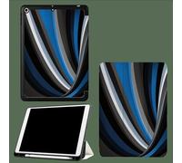 Coque pour iPad Air 10.9" 5e/4e génération (2022/2020) avec Porte-Stylet, Mince Légère à Trois Volets avec Fonction Veille/réveil Automatique,Courbe Vague