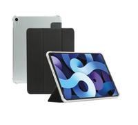 Coque pour iPad Air 11'' 2024 M2, Protection Antichoc avec Coins Renforcés & Porte-Stylet, Noir/Transparent