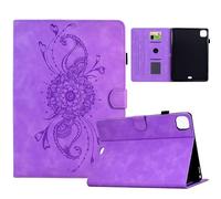 Coque pour iPad Air 11 Pouces M3 2025 / M2 2024 / iPad Air 5 2022 / Air 4 2020, Support Multi-Angle PU Cuir Étui Housse de Protection Souple en TPU avec Veille/Réveil Automatique (Violet)